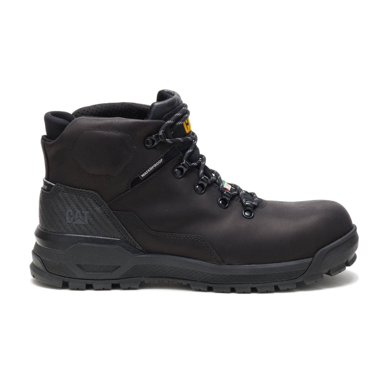 Caterpillar Men's Kinetic Ice+ Waterproof Thinsulate™ Composite Toe Csa Work Boots Black CAT-67402